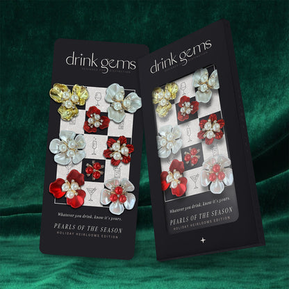 a card with flowers on it